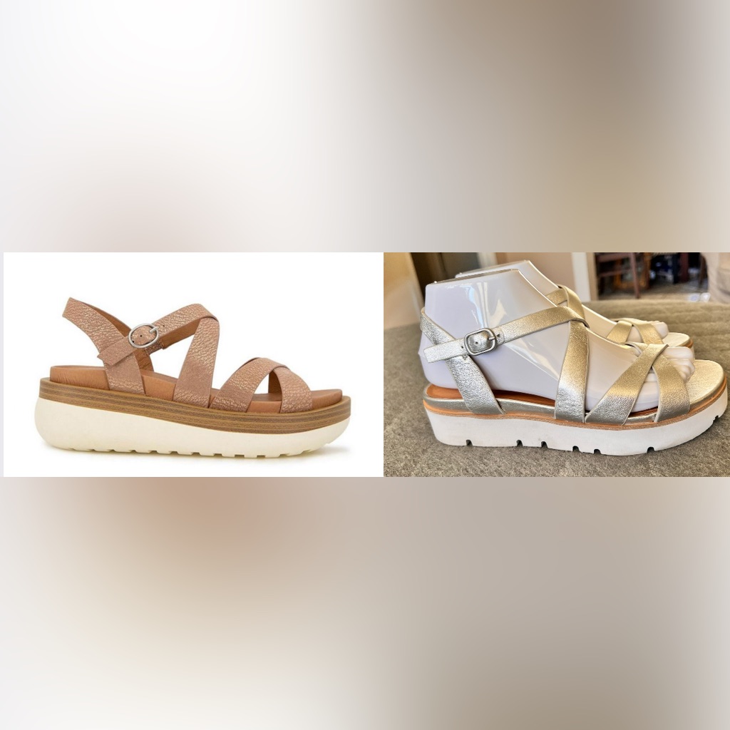 Gentle Souls Sz 7 Silver Leather Rebha Sandals Orig $189 Worn 1x